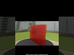 feuille de PC orange 16 mm à quatre couches