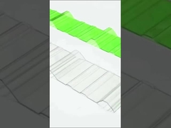 Matériau vierge en tôle ondulée de polycarbonate pour toiture d'appartement