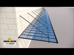 Aluminum frame Polycarbonate roofing canopy