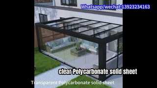 Feuille solide de polycarbonate clair