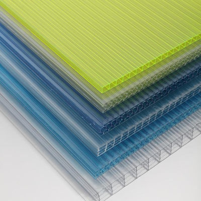 Plaques solaires PC plaques en relief de polycarbonate de 16 mm couches de nid de miel