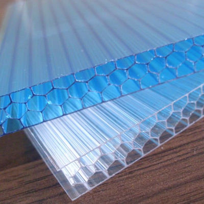 Panneau de feu de polycarbonate à plusieurs parois vert pour 2100*5800mm