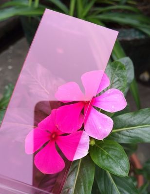 2.1m largeur feuille de polycarbonate rose PC solide avec 0,6 mm-18 mm d'épaisseur