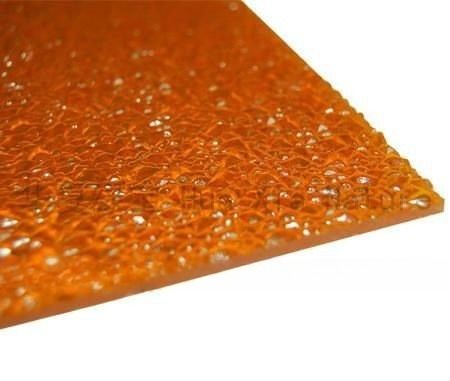 1.6mm-18mm épaisseur feuille de polycarbonate cristalline en relief pour tapisserie