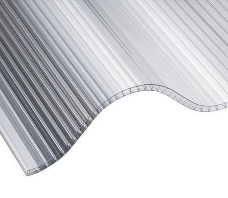 Panneaux de toiture de 10 mm avec auvents PC 100% Virgin Bayer Matériau 12%-95% Transmission lumineuse