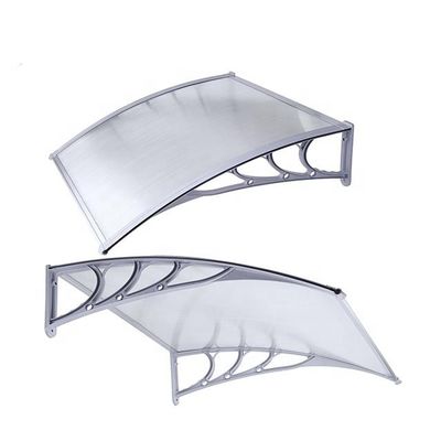 Parties de raccordement de profilés en aluminium 600*600 mm Couverture en polycarbonate gris
