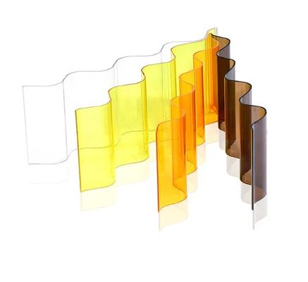 Panneaux de toiture UV feuille de polycarbonate ondulée 0,6 mm-2,8 mm d'épaisseur