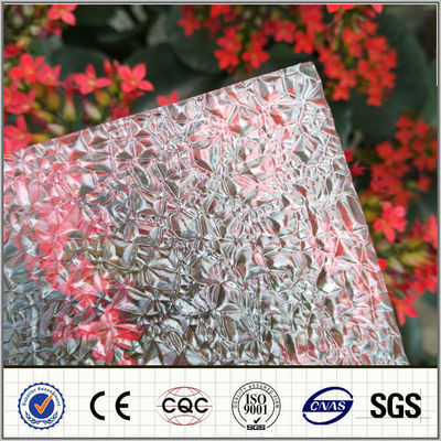 100% feuille de diamant en polycarbonate de Virgin Bayer Sun, feuilles en relief avec 35J / M