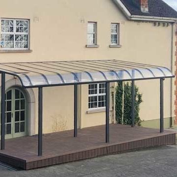 Tente en polycarbonate auto-nettoyant avec protection UV et cadre en alliage d'aluminium