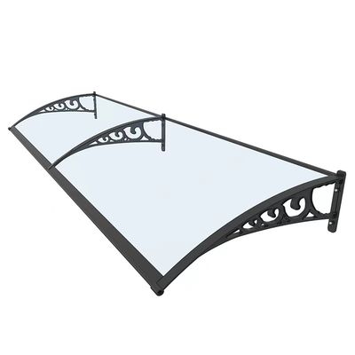 DIY PC balcon en feuille creuse avec support en plastique ou en aluminium Pour le pare-brise de couverture de patio pour réduire le bruit