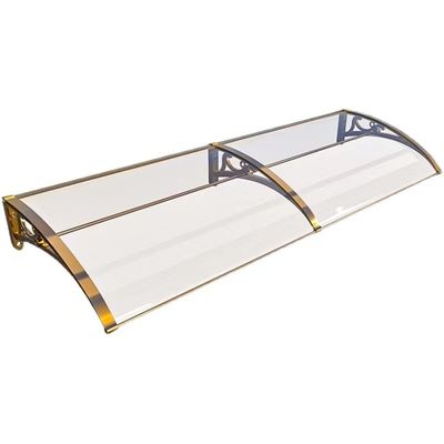 Facile d'assemblage ombrage solaire silencieux PC auvents en feuille solide avec réduction du bruit du cadre en aluminium