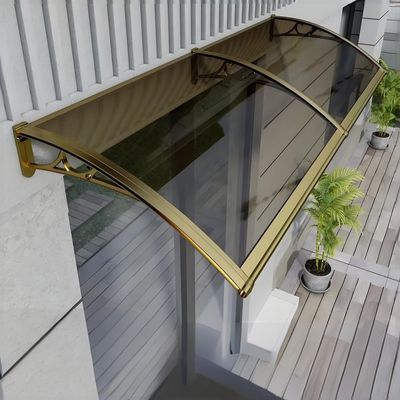 Moderne réglable bricolage support d'aluminium feuille de PC Canopy protection contre la pluie et le soleil