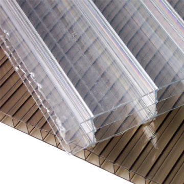 Covestro Anti-brouillard Anti-UV Polycarbonate PC à trois parois Panneau creux pour serre