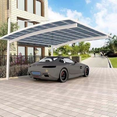 Décoration en polycarbonate en aluminium Carport avec toit en polycarbonate pour la protection du véhicule