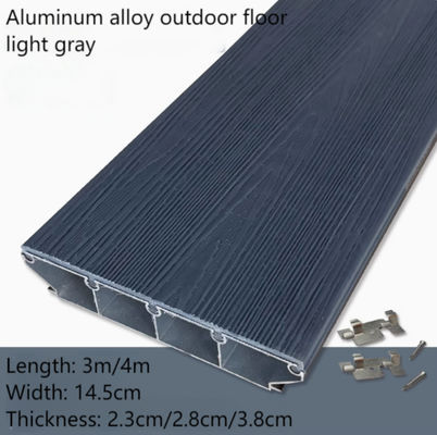 Plancher en alliage d'aluminium revêtu de TPE résistant au glissement et durable