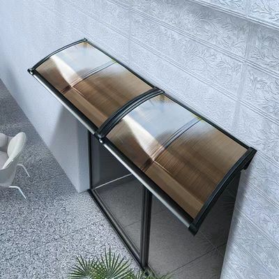 Un bon prix. Bronze Easy Assembly amp Installation DIY Polycarbonate Awning with Plastic Frame amp Integrated Gutter System en ligne