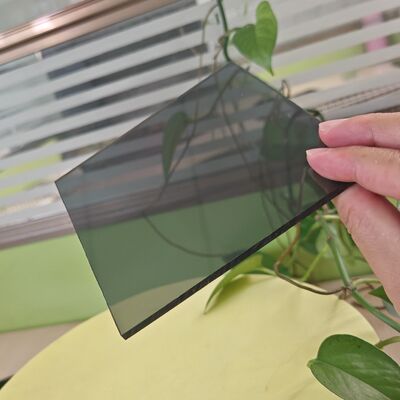 Factory supply 5mm Grey Polycarbonate Solid Sheet Lightweight Durable Panel with Hard Coat Surface for Scratch Chemical and UV Resistance