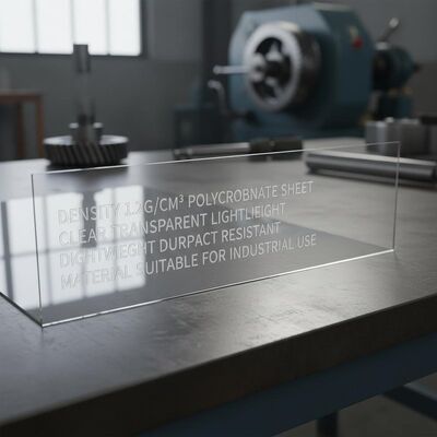 Un bon prix. Feuille de Polycarbonate de densité 1,2 gcm3, transparente, légère, Durable, matériau résistant aux chocs, adapté à l'industrie en ligne