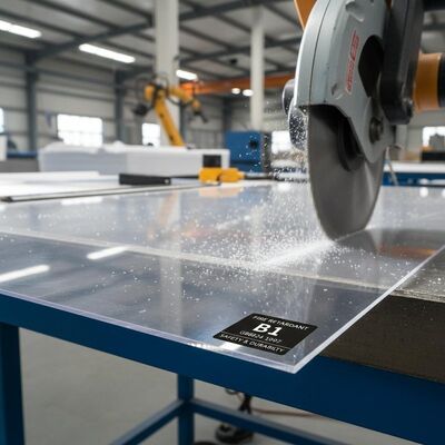 Un bon prix. Coupe de tôle solide de polycarbonate dotée d'une résistance au feu de catégorie B1 selon GB8624 1997, conçue pour la sécurité et la durabilité en ligne