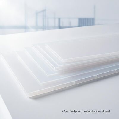 Un bon prix. Feuille creuse en Polycarbonate opale, épaisseur de 4mm à 20mm, matériau de Construction Transparent, léger et Durable en ligne